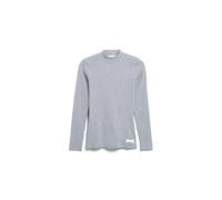 Armedangels - FATIMAARA RIB LONGSLEEVE silver melange - Gr. - XS