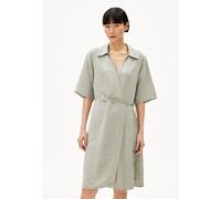 ARMEDANGELS FEMNAAMI LINO - Damen Webkleid aus Leinen-Mix seagreen XL
