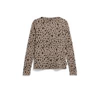 ARMEDANGELS Damen Longsleeve aus Bio-Baumwolle mit Leo-Print Leo Slim Fit Walnut Cream M
