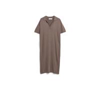 Armedangels - FINE POLO KNIT DRESS walnut cream - Gr. - XL