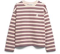 Armedangels Frankaa Bold Iconic Damen Pullover undyed-velvet red-soft blue Größe L Lifestyle Hautfreundlich