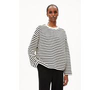 ARMEDANGELS - Women's Frankaa Stripe - Pullover, Gr. L, grau (Undyed/Black)