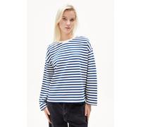 ARMEDANGELS FRANKAA MAARLEN STRIPE Damen Sweatshirt aus Bio-Baumwolle undyed-lapis blue S