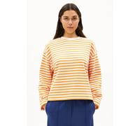 ARMEDANGELS FRANKAA MAARLEN STRIPE - Damen Sweatshirt aus Bio-Baumwolle undyed-light tangerine S