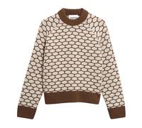 Armedangels - Gepunkteter Wollstrickpullover - - Knitwear - Damen - Braun - L