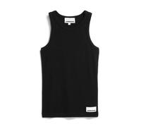 Armedangels - Geripptes Slim-Fit-Oberteil - Kanitaa schwarz - Gr. - XS