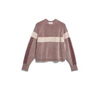 Armedangels - Gestreifter Strickpullover beige/rot - Gr. - XS