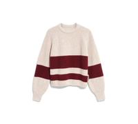 Armedangels - Gestreifter Strickpullover beige/rot - Gr. - XS