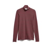 Armedangels - Gestreiftes Rollkragenshirt pink/rot - Gr. - S