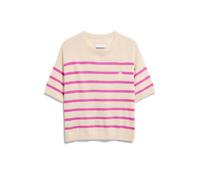 Armedangels Damen Stripe Linen Blend T-Shirt (Größe M, beige)