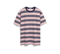 ARMEDANGELS Herren T-Shirt MAARKOS STRIPES aus Bio-Baumwolle Tinted Navy-Oatmilk L