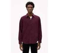 GIAALO GMT DYE LANGARMHEMD | Bio-Baumwoll-Mix - rot (S)