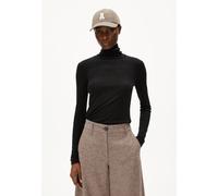 ARMEDANGELS GRAZILIAA WOOL BLEND - Damen Longsleeve Slim Fit aus Bio-Woll Mix black XL