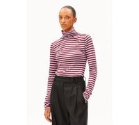 ARMEDANGELS GRAZILIANAA STRIPES Damen Longsleeve aus Bio-Baumwolle moonlit lilac-velvet red M