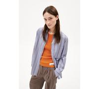 ARMEDANGELS HALIAA STRIPED - Frauen Loose Fit Bluse - blau XS heather