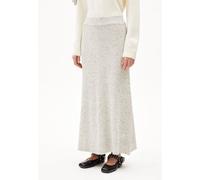 ARMEDANGELS HANAA TWEED Damen Strickrock aus recyclem Bio-Woll Mix oatmilk-black S