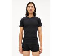 ARMEDANGELS HELMAAR RIB - Männer Fitted T-Shirt - schwarz M