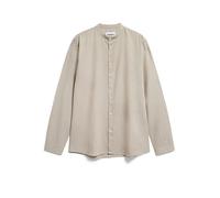 ARMEDANGELS - Vaaleronimus Lino - Hemd, Gr. S, grau/beige (SandStone)
