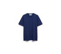 ARMEDANGELS Herren Heavyweight T-Shirt aus recyceltem Baumwoll Mix MAARKOS Relaxed Fit Blue Noon
