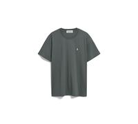 ARMEDANGELS Herren Heavyweight T-Shirt Relaxed Fit aus Bio-Baumwolle LAARON Relaxed Fit Space Steel