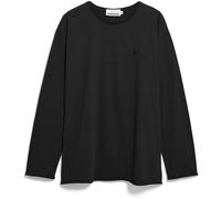 ARMEDANGELS - Jaames Longsleeve Brushed - Longsleeve, Gr. L, schwarz (Black)