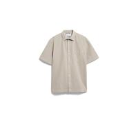 BAUMWOLL-LEINEN KURZARMHEMD | Leinen-Mix - beige (M)