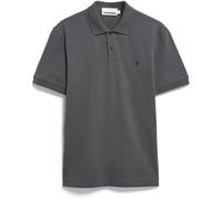 Armedangels Herren Poloshirt MAARIO Bio-Baumwolle Regular Fit Grau Größe M