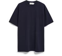 Armedangels T-Shirt MAARKOS Heavy Weight Bio-Baumwoll-Mix Dunkelblau Größe M