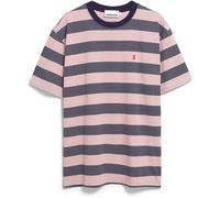 Armedangels Herren Maarkos Multi Stripes T-Shirt (Größe M, rosa)