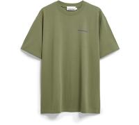 Armedangels Herren Maarkos Outgrown T-Shirt (Größe L, oliv)
