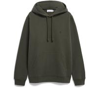 ARMEDANGELS PAARLO FLEECE HOODIE - Männer Regular Fit Sweathoodie - oliv S forest pine