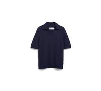 BOUCLE STRICKPOLOSHIRT | Bio-Baumwoll-Mix - blau (XXL)