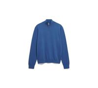 ARMEDANGELS FAABES HALF ZIP KNIT SWEATER - Männer Regular Fit Strickpullover - blau S dark morning