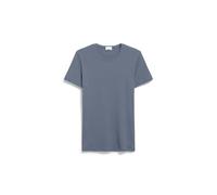 ARMEDANGELS HELMAAR RIB - Männer Fitted T-Shirt - blau XL