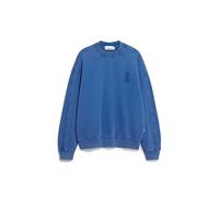 ARMEDANGELS Herren Sweatshirt aus Bio-Baumwolle EMAAL Crewneck GMT DYE Relaxed Fit Dynamo Blue Washed