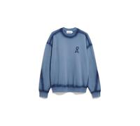 ARMEDANGELS Herren Sweatshirt aus Bio-Baumwolle EMAAL GMT DYE Spray Relaxed Fit Nightshadow Washed