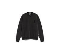 ARMEDANGELS Herren Sweatshirt Relaxed Fit aus Bio-Baumwolle FAALOS GMT DYE Relaxed Fit Black Washed