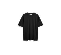 ARMEDANGELS Herren T-Shirt aus Baumwoll-Leinen-Mix MAARKOS Linen Relaxed Fit Black XL