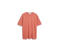 ARMEDANGELS Herren T-Shirt aus Baumwoll-Leinen-Mix MAARKOS Linen Relaxed Fit Tabasco Red S