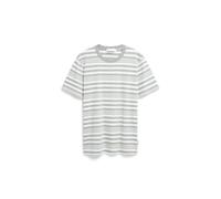 ARMEDANGELS Herren T-Shirt aus Bio-Baumwolle MAARKOS Bold Stripes Relaxed Fit Oatmilk-Seagreen L