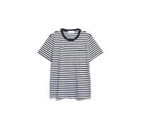 ARMEDANGELS Herren T-Shirt aus Bio-Baumwolle MAARKOS Pocket Stripes Relaxed Fit Night Sky-Broken White XL
