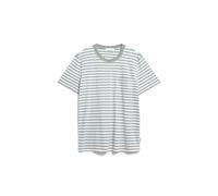 ARMEDANGELS Herren T-Shirt aus Bio-Baumwolle MAARKOS Pocket Stripes Relaxed Fit Seagreen-Broken White