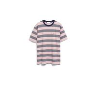 ARMEDANGELS Herren T-Shirt MAARKOS STRIPES aus Bio-Baumwolle Tinted Navy-Oatmilk L