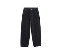 ARMEDANGELS Herren Wide Leg Mid Waist aus recycelter Baumwolle JAAMEO Baggy Fit Ebony Black 32/32