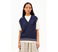 ARMEDANGELS ICONIC Å COLLEGE Damen Pullunder aus Bio-Baumwoll-Mix tinted navy-oatmilk XS