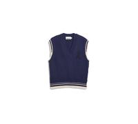 ARMEDANGELS ICONIC Å COLLEGE Damen Pullunder aus Bio-Baumwoll-Mix tinted navy-oatmilk S