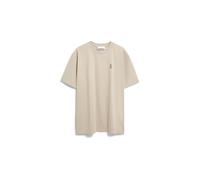 Armedangels Herren T-Shirt ICONIC Å MAARKOS GD – 100% Bio-Baumwolle, Relaxed Fit, Beige, Größe XL