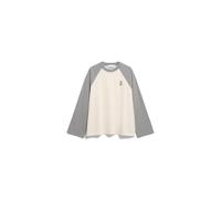 ARMEDANGELS Longsleeve Iconic Å Raglan Damen Weiß/Grau Gr. XL