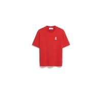 ARMEDANGELS ICONIC Å TARJAA - Frauen Loose Fit T-Shirt - rot S coral blush
