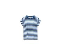 Armedangels - IDAARA STRIPE T-SHIRT white-lapis blue - Gr. - L